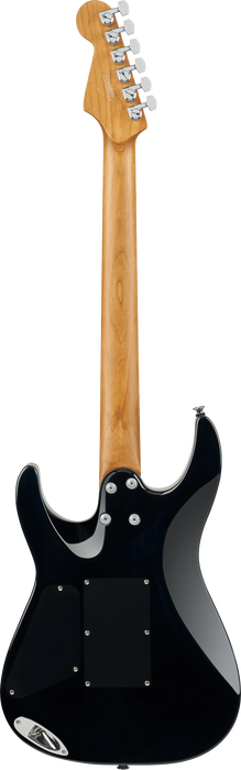 Charvel Pro-Mod Plus Dinky DK24 HSS 2PT EB QM, Ebony Fingerboard, Blue Curaçao