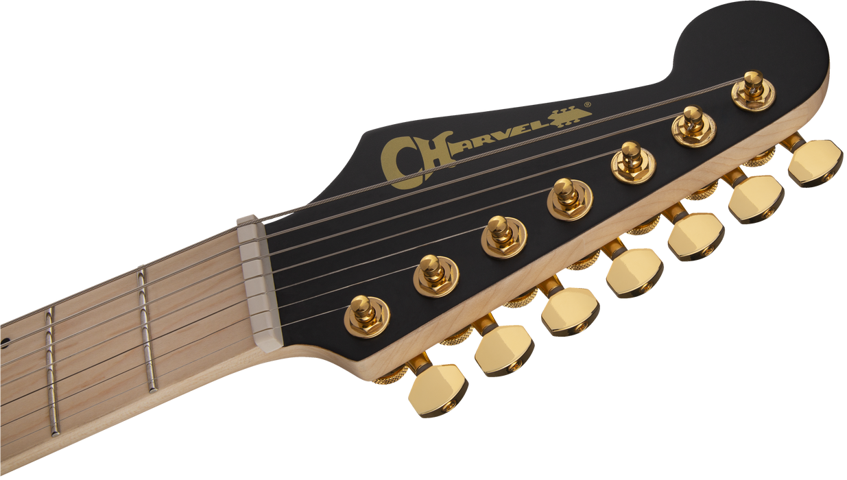 Charvel Angel Vivaldi Signature Pro-Mod DK24-7 Nova, Maple Fingerboard, Satin Black