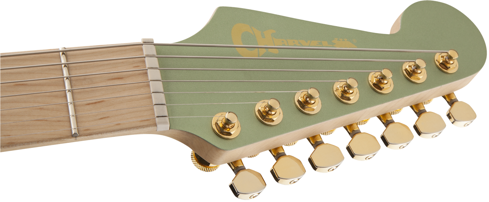 Charvel Angel Vivaldi Signature Pro-Mod DK24-7 Nova, Maple Fingerboard, Satin Sage Green