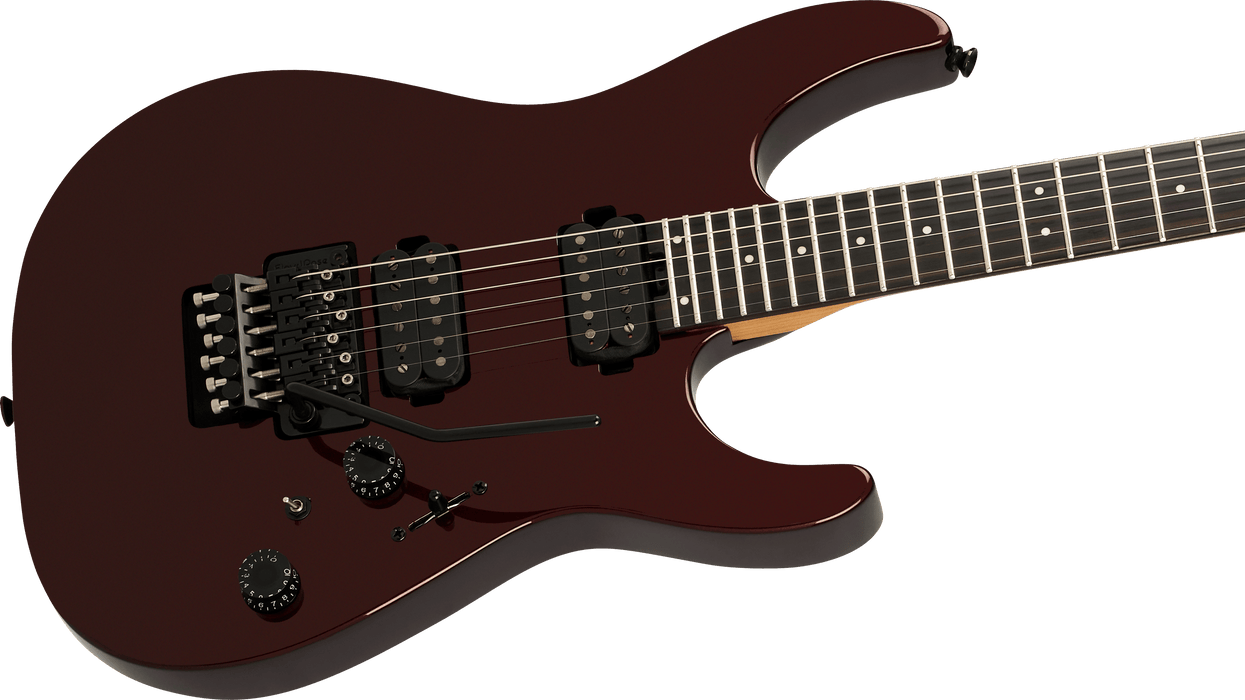 Charvel Pro-Mod Plus Dinky DK24 HH FR EB, touche en ébène, Crimson Eclipse