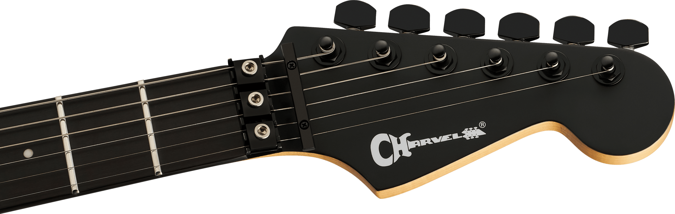 Charvel Pro-Mod Plus Dinky DK24 HH FR EB, touche en ébène, noir satiné