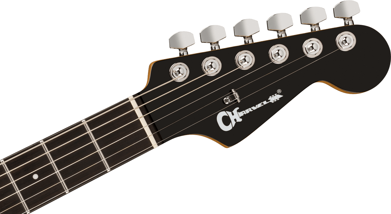 Charvel Pro-Mod Plus Dinky DK24 HSS 2PT EB QM, touche en ébène, Zombie Fade