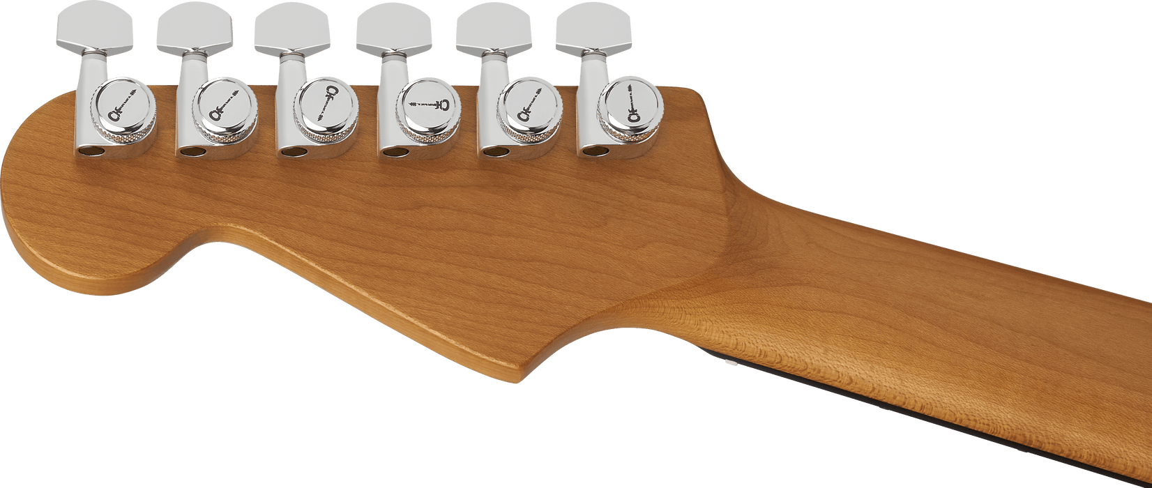 Charvel Pro-Mod Plus Dinky DK24 HSS 2PT EB QM, touche en ébène, Amber Tiger Eye