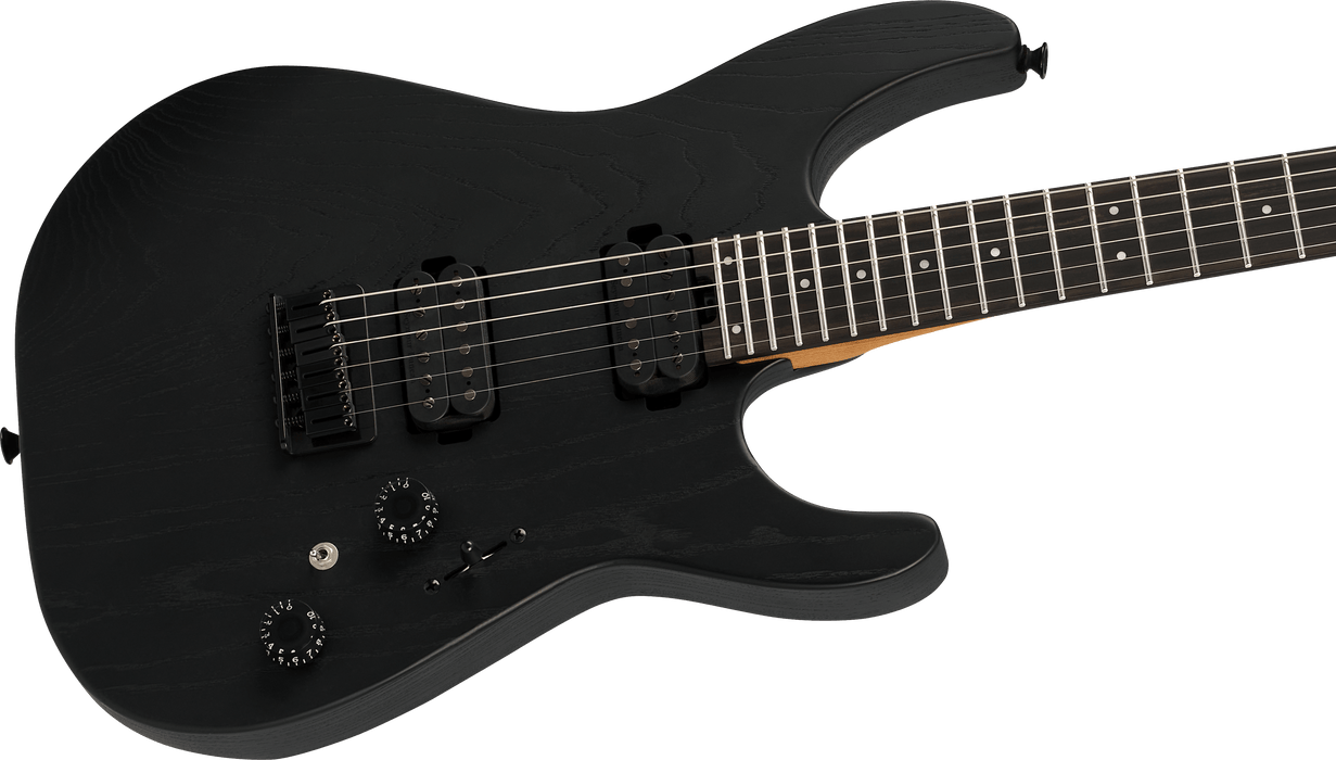 Charvel Pro-Mod Plus Dinky DK24 HH HT EB, touche en ébène, frêne noir