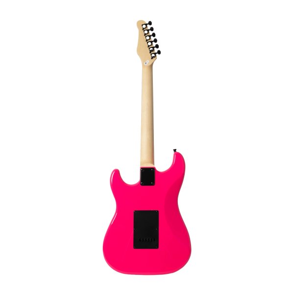 Jay Turser  JT-120-HP Double-Cutaway Electric Guitar w/Dual Humbuckers, Hot Pink