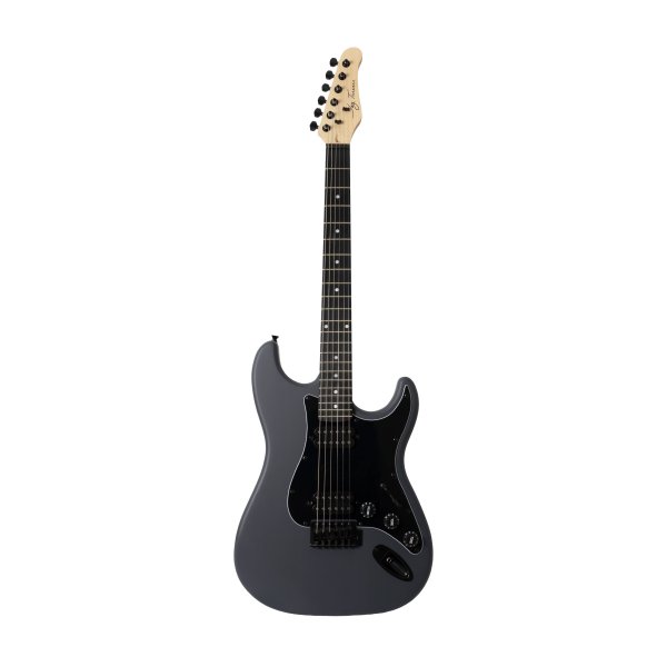 Jay Turser JT-120-MG Double-Cutaway Electric Guitar w/Dual Humbuckers, Matt Grey