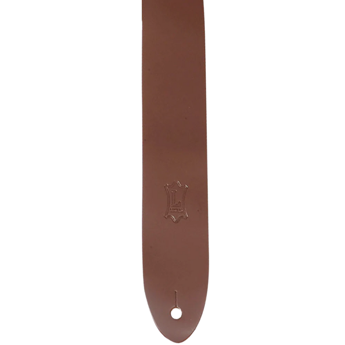 Levy's Lead Leather Series 2" Wide Genuine Leather Guitar Strap, Brown