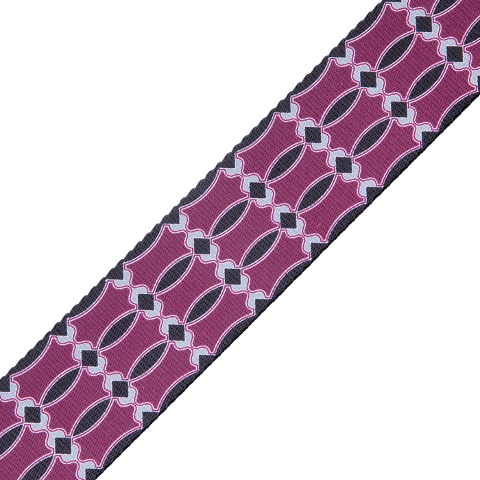 Levy's Signature Poly Series 2" Wide Polyester Guitar Strap, Burgundy & Black