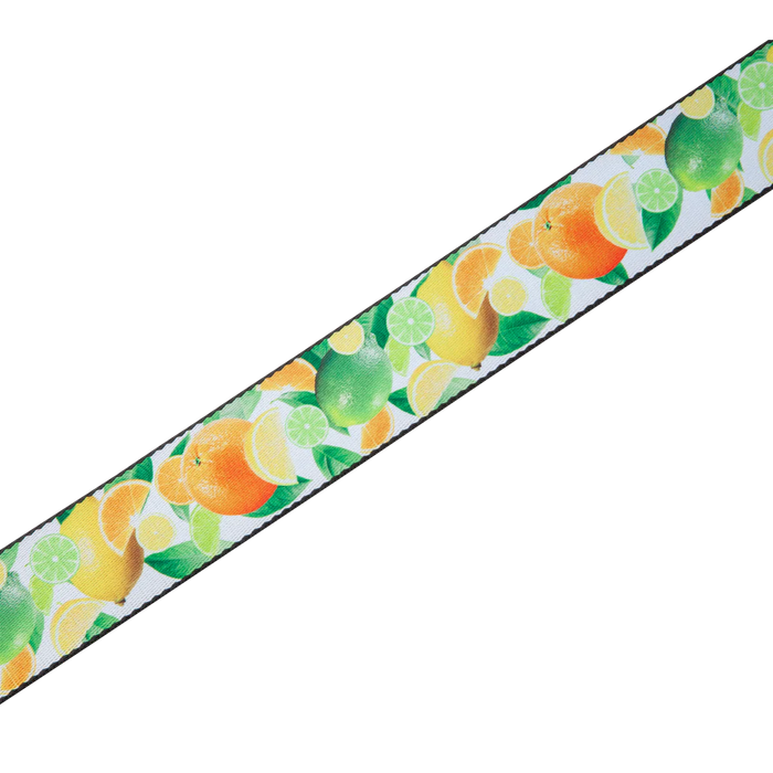 Levy's Tasty Grooves Series 2" Wide Polyester Guitar Strap, Citrus