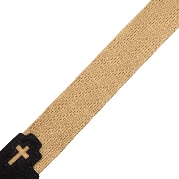 Levy's Divine Worship Series 2" Cotton Guitar Strap, Tan