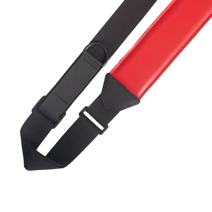 Levy's Leather Right Height Series 2 1/2" Wide Garment RipChord™ Guitar Strap, Red