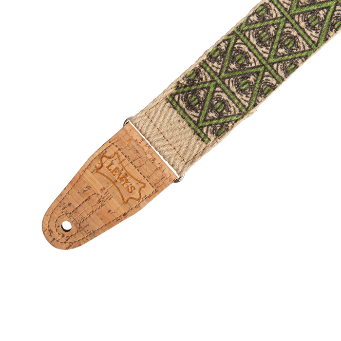 Levy's Vegan Hemp Series 2 inch Wide Hemp Guitar Strap, Illuminati