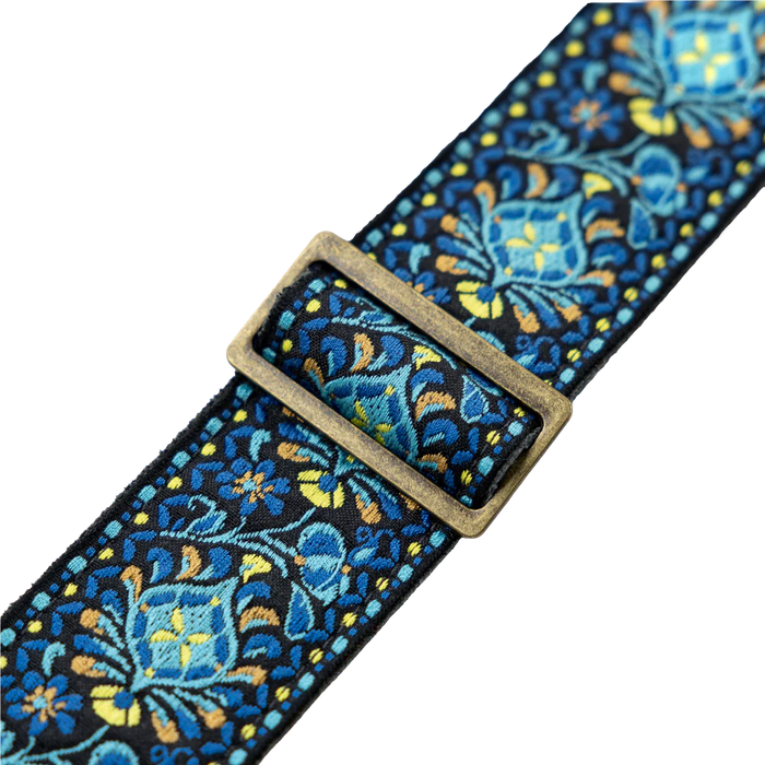 Levy's Vintage Hootenanny Series 2" 60's Weave Guitar Strap, Blue