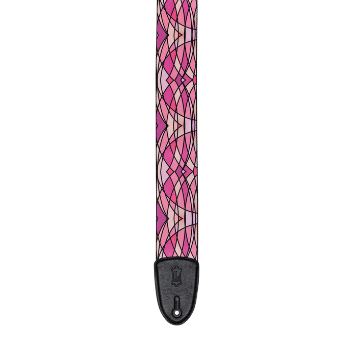 Levy's Stained Glass Series Guitar Strap, Pink