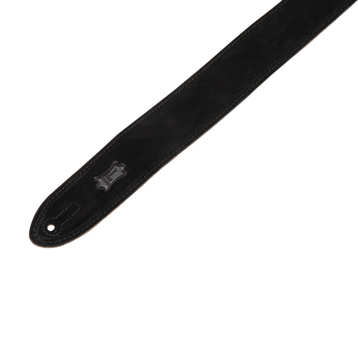 Levy's Simply Suede Series 2" Wide Guitar Strap, Black