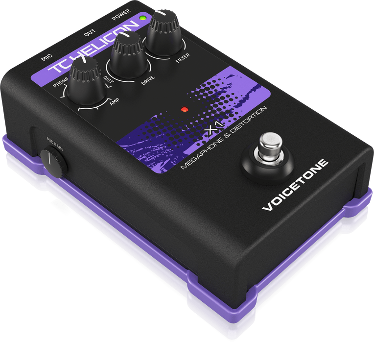 TC Helicon Voicetone X1 Dramatic Megaphone and Distortion Vocal