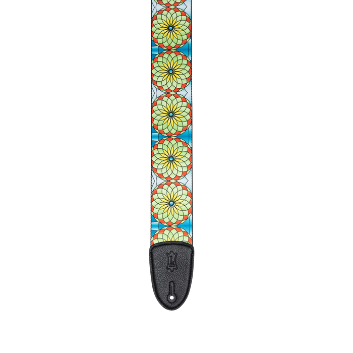 Levy's Stained Glass Series Guitar Strap, Spring Bloom