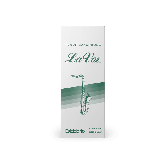 D'Addario La Voz Tenor Saxophone Reeds - Medium - 5 Pack