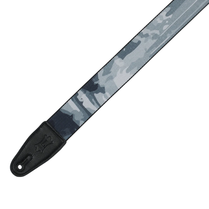 Levy's Nature Series Polyester Guitar Strap, Grey Abstract Tree