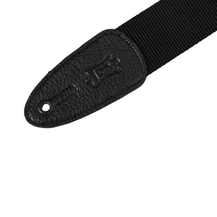 Levy's Heavy Weight Poly Series 2" Wide Polypropylene Guitar Strap, Black