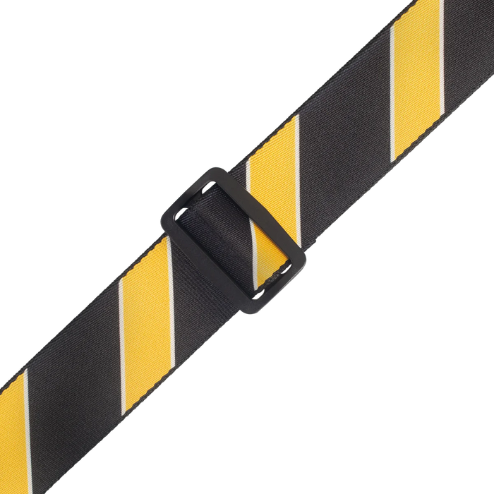 Levy's Case Straps 2 inch Wide Polyester Case Strap, Black & Yellow Stripes