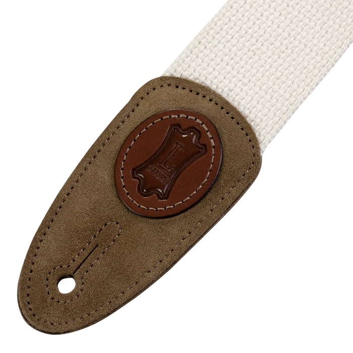 Levy's Signature Cotton Series 2" Wide Cotton Guitar Strap, Natural