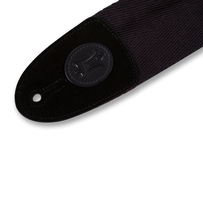 Levy's Signature Cotton Series 3" Wide Bass Guitar Strap, Black