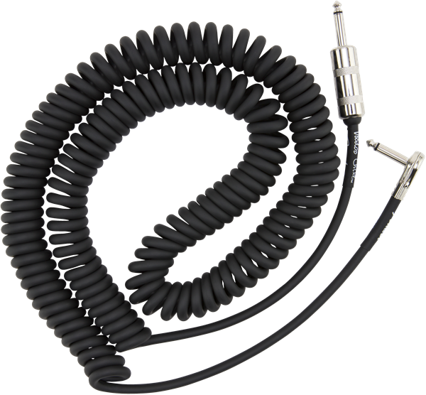 Fender Hendrix Voodoo Child Coil Instrument Cable, Straight/Angle, 30' - Black