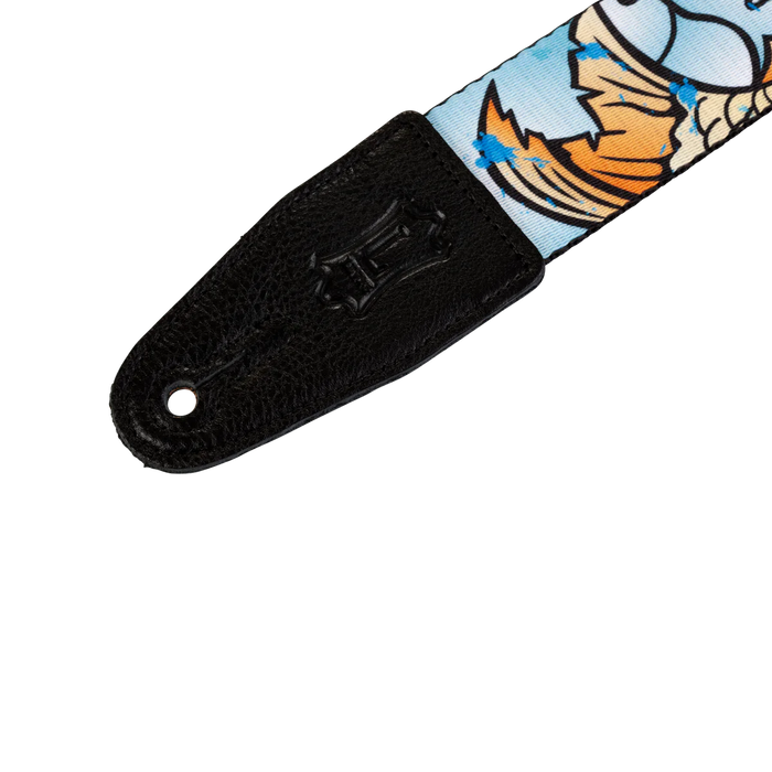 Levy's Graphic Waves Series 2" Wide Polyester Guitar Strap, Koi