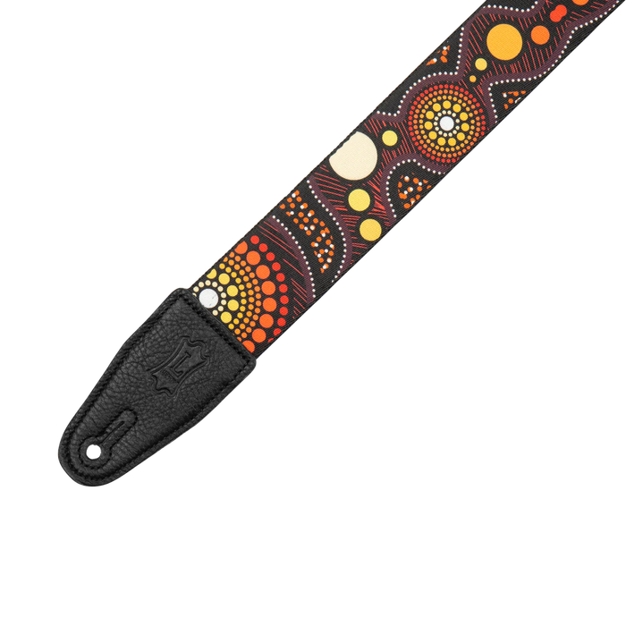 Levy's Down Under Series 2" Poly Guitar Strap, Sunset