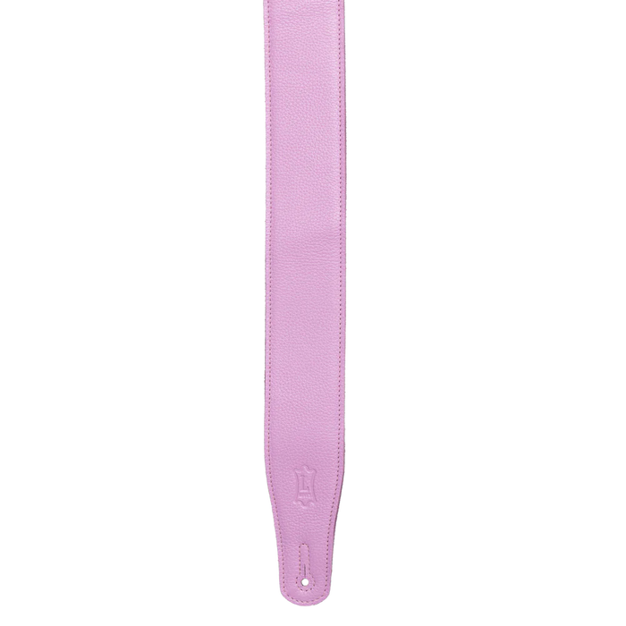Levy's Pastel Leather Series Pastel Leather Guitar Strap, Spring Orchid