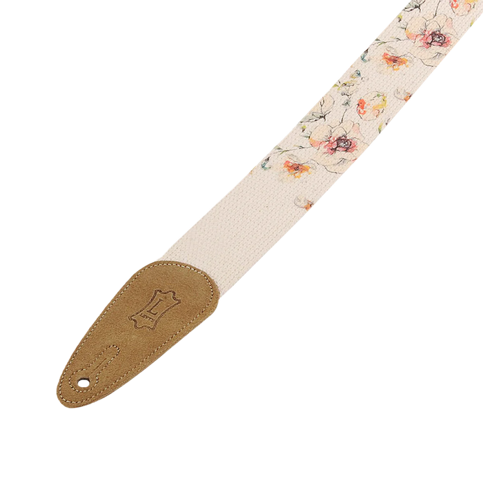 Levy's Nature Cotton Series 2" Wide Cotton Guitar Strap, Floral