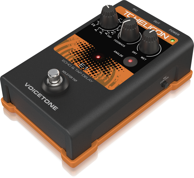 TC Helicon Voicetone E1 Compeling Vocal Echo Effects