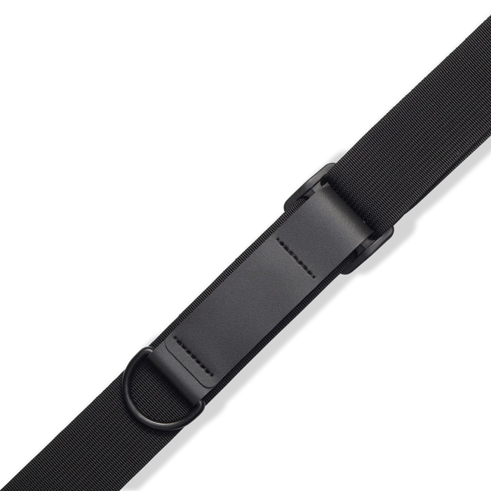 Levy's Leather Right Height Series 3" Wide RipChord™ Guitar Strap, Black