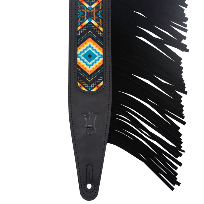 Levy's Crazy Horse Outlaw Series Guitar Strap, Black