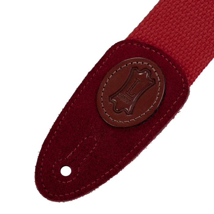 Levy's Signature Cotton Series 2" Wide Cotton Guitar Strap, Red