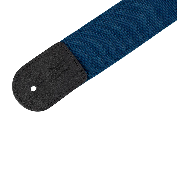 Levy's Single Tone Solid Colored Poly Series 2" Wide Guitar Strap, Navy
