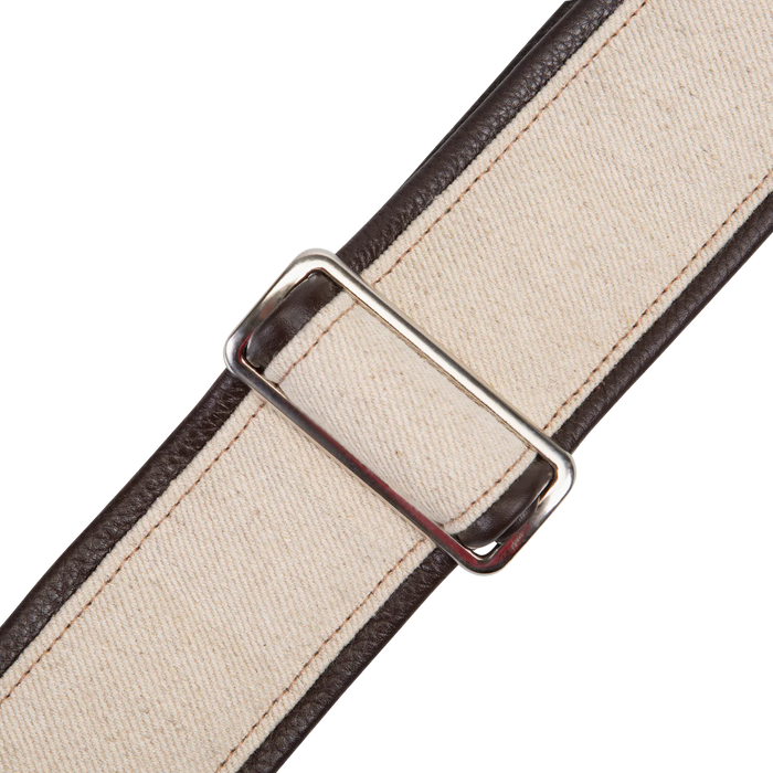 Levy's Leather & Hemp Series 25 inch Wide Guitar Strap, Brown & Natural