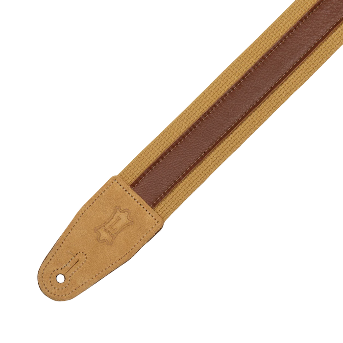 Levy's Cotton Combo Series 2" Guitar Strap, Tan & Tan
