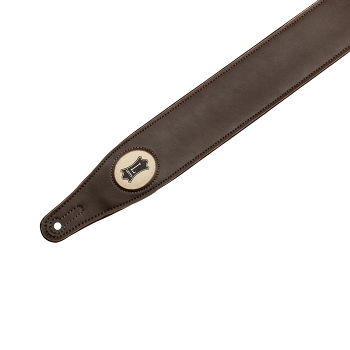 Levy's Vegan Leather Series 25" Vegan Leather Strap, Dark Brown