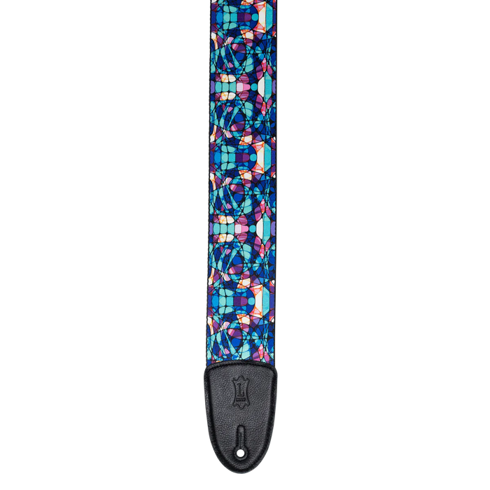 Levy's Stained Glass Series Guitar Strap, Blue Mirage
