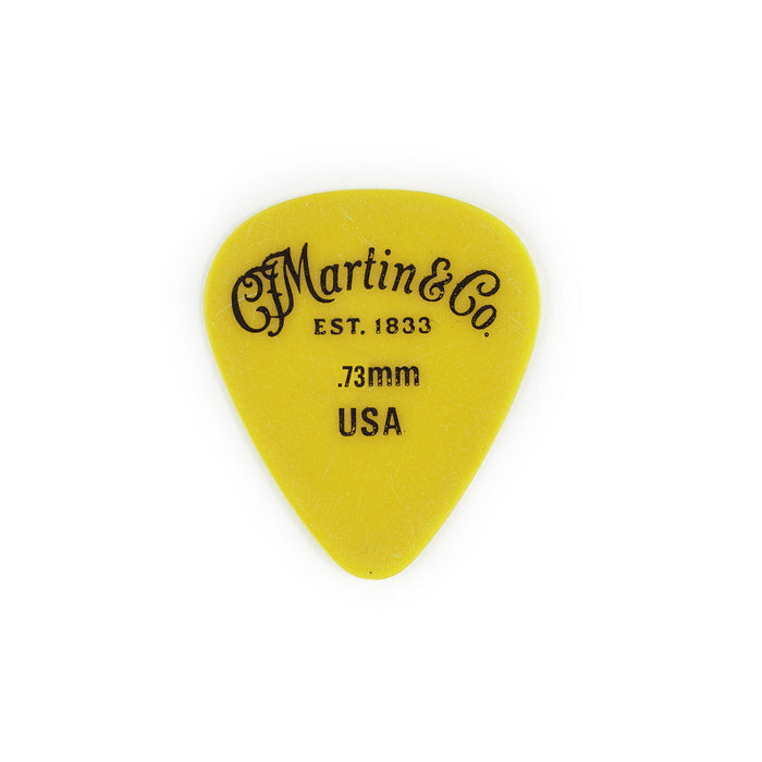 Martin Pick 12 Pack 351 Yellow Delrin .73mm