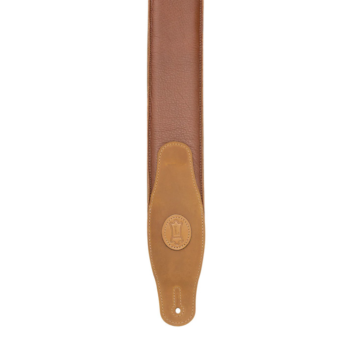 Levy's Cirro Series 3" Padded Garment Leather Guitar Strap, Tan