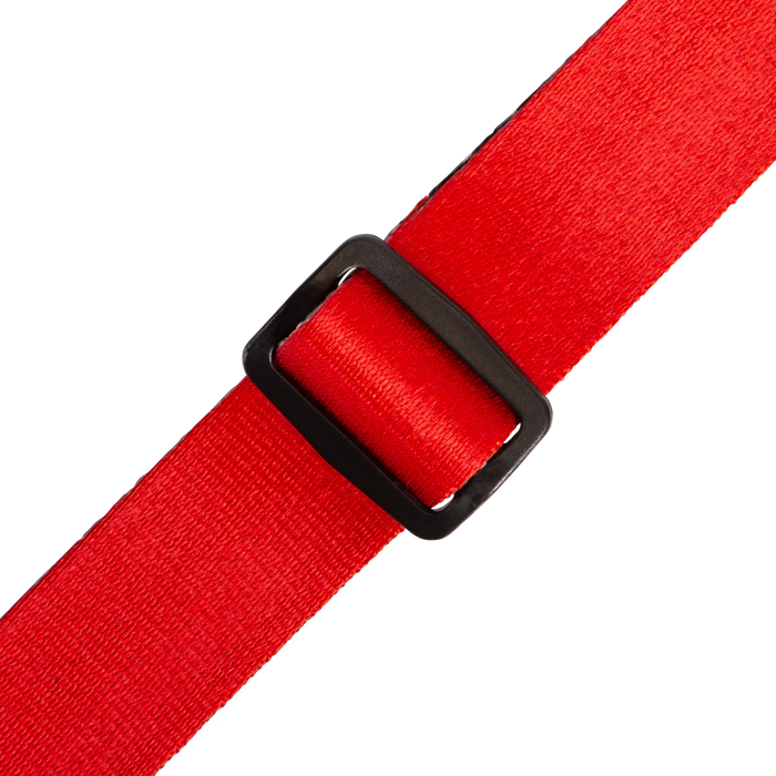 Levy's Junior Poly Series 1 1/2 inch Wide Kids Guitar Strap, Red