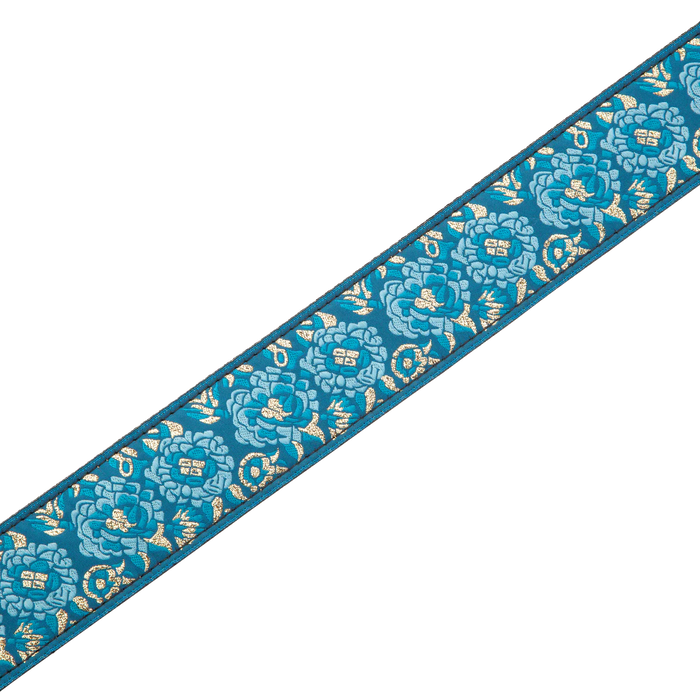 Levy's Boho Jacquard Series 2" Wide Jacquard Guitar Strap, Blue