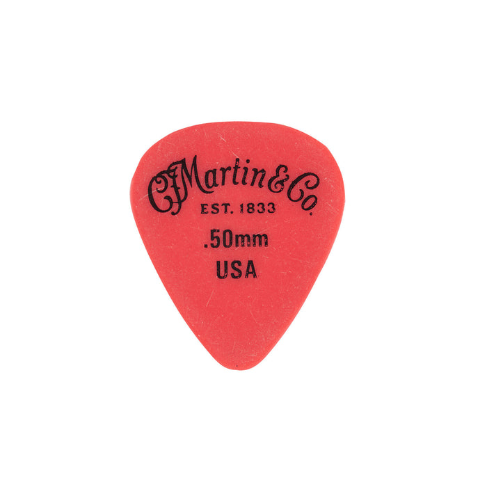 Martin Pick 12 Pack 351 Red Delrin .50mm