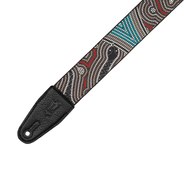 Levy's Down Under Series 2" Poly Guitar Strap, Bird & Snake