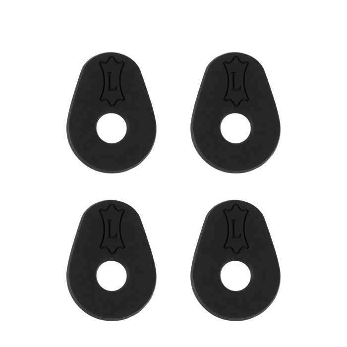 Levy's Ring Block 2 Pair of Rubber Guitar Strap Blocks, Black