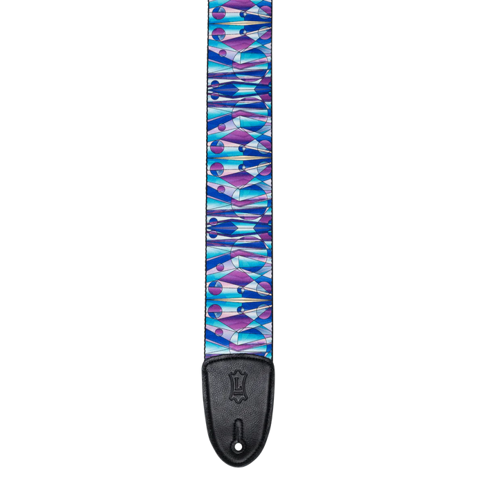 Levy's Stained Glass Series Guitar Strap, Kaleidoscope Purple