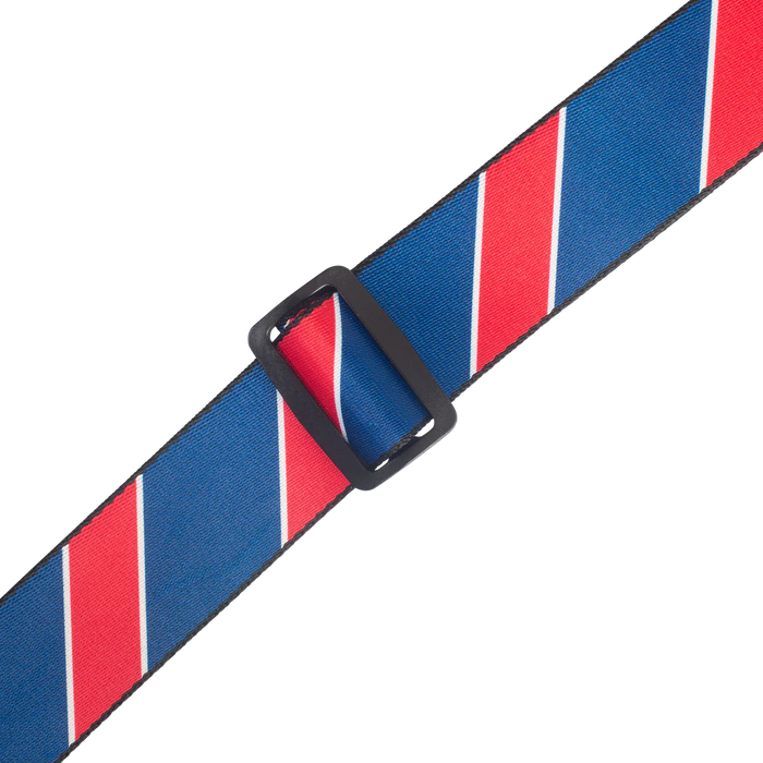 Levy's Case Straps 2 inch Wide Polyester Case Strap, Red & Navy Stripes